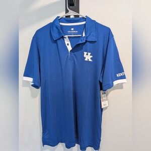 NWT Kentucky Wildcats Polo Shirt W/ FREE HAT